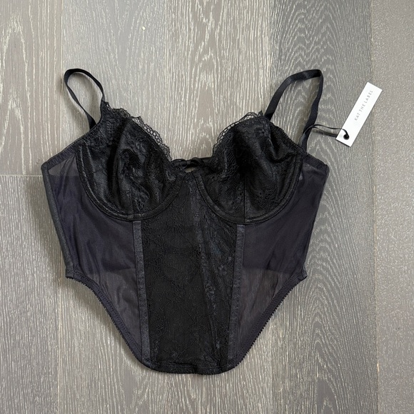 Kat the Label black corset top - Picture 1 of 2